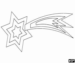 Omalovánka Krásné vánoční hvězda