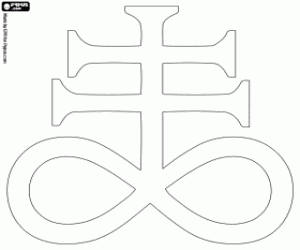 Omalovánka Kříž ze Satana