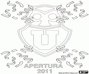 Omalovánka La U de Chile, vítěz 2011