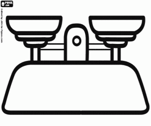 Omalovánka Laboratorně váhy