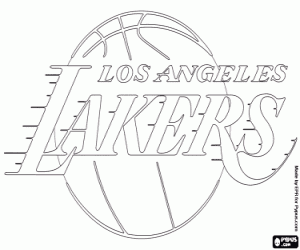 Omalovánka Lakers emblém