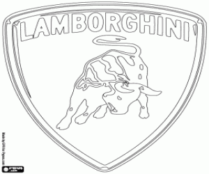Omalovánka Lamborghini logo