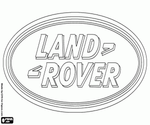 Omalovánka Land Rover logo