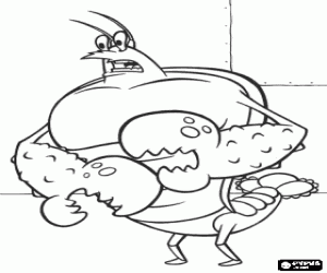 Omalovánka Larry, SpongeBobe charakter