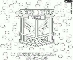 Omalovánka Lech Poznaň, mistr 2025-2026