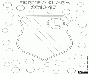 Omalovánka Legia, mistr Ekstraklasa 2017