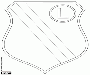 Omalovánka Legia Varšava logo