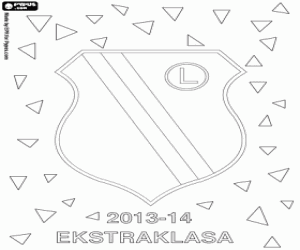 Omalovánka Legia Varšava, mistr 2013-2014