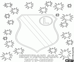 Omalovánka Legia Varšava, šampionka 2019-20