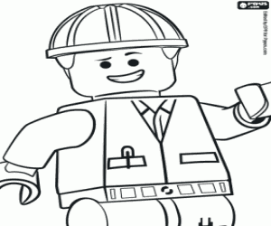 Omalovánka Lego charakter, Emmet