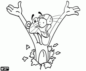 Omalovánka Legrační Růžový panter