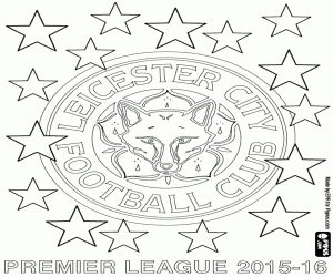 Omalovánka Leicester City, mistr 2015-2016
