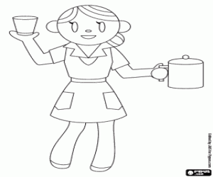 Omalovánka Letadla služby na palubě