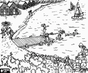 Omalovánka Letní tábor