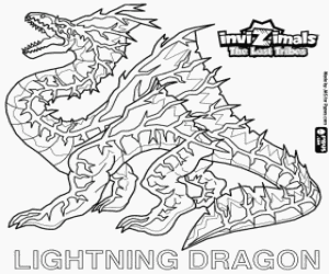 Omalovánka Lightning Dragon, Invizimals The Lost Tribes
