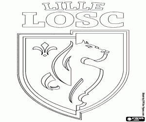 Omalovánka Lille LOSC emblém