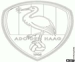 Omalovánka Logo od ADO Den Haag