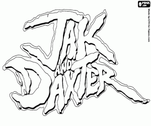 Omalovánka Logo Jak and Daxter