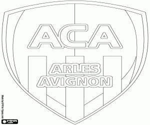 Omalovánka Logo Athletic Club Arles-Avignon
