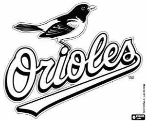 Omalovánka Logo Baltimore Orioles
