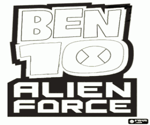 Omalovánka Logo Ben 10 Alien Force