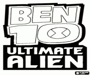 Omalovánka Logo Ben 10 Ultimate Alien