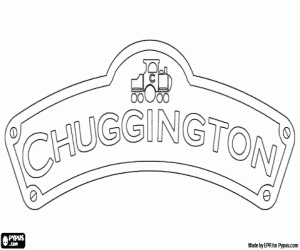 Omalovánka Logo Chuggington
