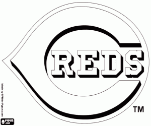 Omalovánka Logo Cincinnati Reds