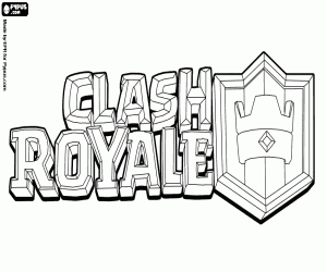 Omalovánka Logo Clash Royale, video hry
