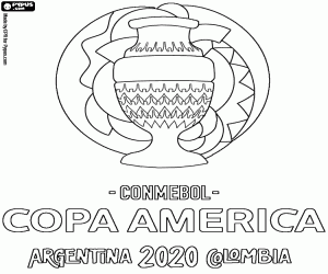 Omalovánka Logo Copa America 2020-2021