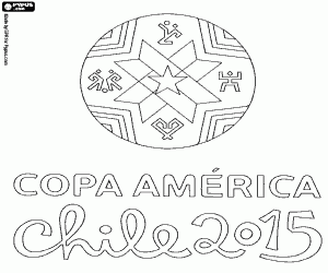 Omalovánka Logo Copa America Chile 2015