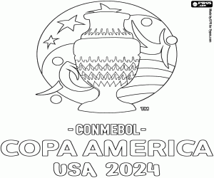 Omalovánka Logo Copa América USA 2024