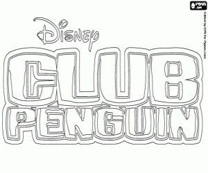 Omalovánka Logo de Club Penguin
