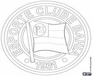 Omalovánka Logo Esporte Clube Bahia