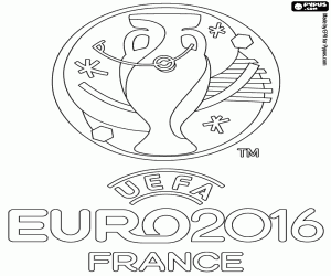 Omalovánka Logo Euro 2016