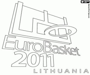 Omalovánka Logo EuroBasket 2011 v Litvě