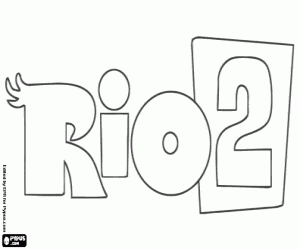 Omalovánka Logo filmu Rio 2