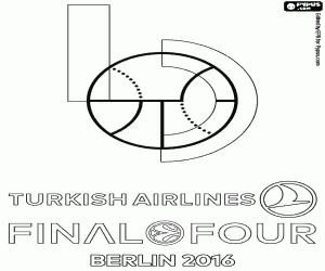 Omalovánka Logo Final Euroligy Berlín 2016