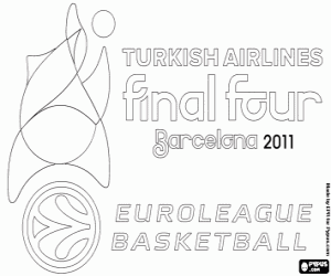 Omalovánka Logo Final Four Barcelona 2011