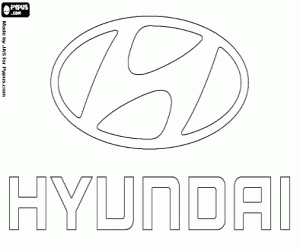 Omalovánka Logo Hyundai