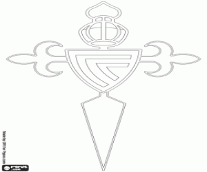 Omalovánka Logo klubu skutečné Celta de Vigo
