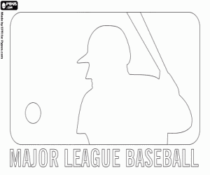 Omalovánka Logo Major League Baseball