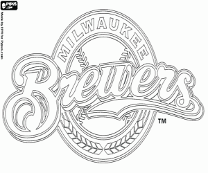 Omalovánka Logo Milwaukee Brewers
