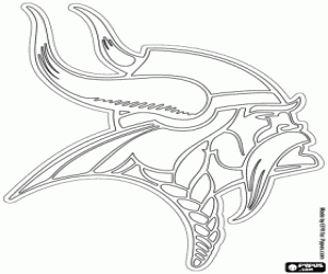 Omalovánka Logo Minnesota Vikings