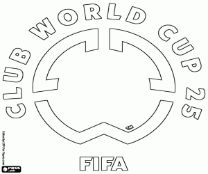 Omalovánka Logo Mistrovství světa klubů FIFA 2025