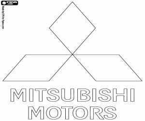 Omalovánka Logo Mitsubishi Motors