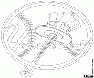 Omalovánka Logo New York Yankees