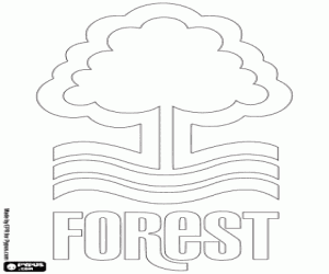 Omalovánka Logo Nottingham Forest