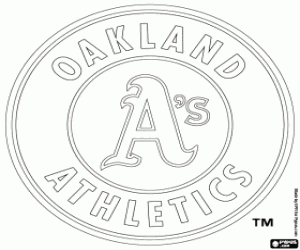 Omalovánka Logo Oakland Athletics