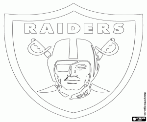Omalovánka Logo Oakland Raiders